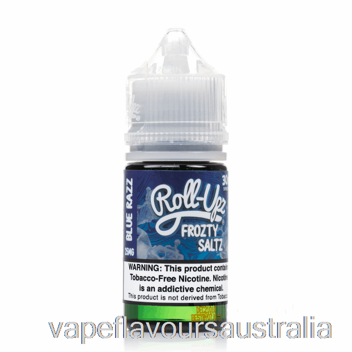 Vape Australia Blue Raspberry ICE - Juice Roll-Upz SALT - 30mL 25mg